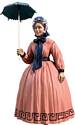 Miss Hannah, 1860s Woman Out For A Stroll