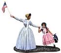 “Mrs. Egen and Daughter” At the Parade, Civil War Era