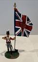 British 44th Regiment Ensign with Kings Colour #2