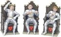 Sir Lionel, Sir Gareth & Sir Belvidere with Three Thrones