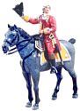 British 35th Regiment of Foot Officer Mounted, 1754-1763