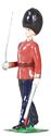 British Scots Guards Officer Marching