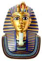 Gold Painted Mask of King Tut