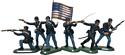 American Civil War Union Infantry Set #1 - 6 Foot Figures