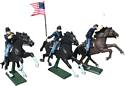American Civil War Union Cavalry Set #1 - 3 Mounted Figures