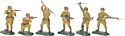 WWII Japanese Infantry Set #1 - 6 Foot Figures