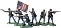 American Civil War Union U.S.C.T. Infantry Set No.1 - 6 Foot Figures
