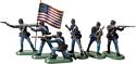 American Civil War Union U.S.C.T. Infantry Set No.1 - 6 Foot Figures