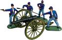 10 Pound Parrott Cannon with 4 Union Artillery Crew