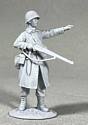U.S. Infantryman in Raincoat Pointing, 1943-45