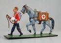 British 24th Foot & Mule Carrying Medical Supplies