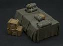 Tarpaulin Covered Large Crate