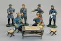 Confederate Generals, 2 ADC w/Table & Stools