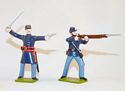 Union Infantry – Officer & Private Standing Firing