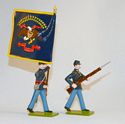 Union Infantry – Sergeant w/Regimental Flag & Private Advancing