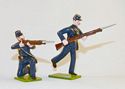 20th Maine Volunteers - Privates Charging & Kneeling Firing