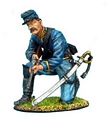 Union Dismounted Cavalry Trooper Kneeling Ready