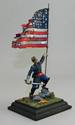 Union Officer with Flag Diorama