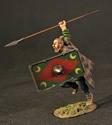 Germanic Cherusci Warrior Advancing with Spear & Shield
