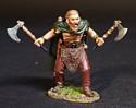 Germanic Warrior with Two Axes