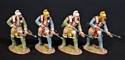 Four Persian Sparabara Archers, Achaemenid Persian Empire