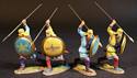 Four Persian Kardake Infantry - Yellow Caps