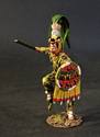 Aztec Jaguar Warrior in Yellow Suit