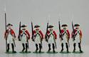 Six Redcoats Marching