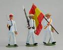 Spanish-American War Officer, Soldier & Flag Bearer