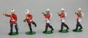 British Redcoats Officer & Advancing Soldiers