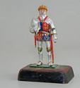 Medieval Knight on Wooden Base