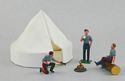 American Civil War Camp Fire Set with Tent