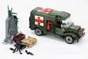 WW2 Military Model Ambulance w/6 fig