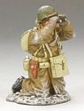 Kneeling Officer with Binoculars