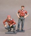 Two Ordnancemen - WWII Aircraft Carrier Flight Deck Crew