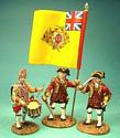 British Command, Ensign with Regimental Colours, Officer and Drummer