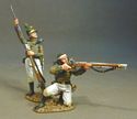 Two Loading and Firing #1, White Trousers - Portuguese 1st Cazadores, 1809