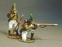 Two Loading and Firing #3, White Trousers - Portuguese 1st Cazadores, 1809