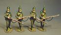 Four Advancing Set #1, Brown Trousers - Portuguese 1st Cazadores, 1809