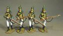 Four Advancing Set #1, White Trousers - Portuguese 1st Cazadores, 1809