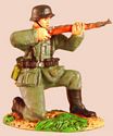 Kneeling Firing WWII German Wehrmacht Soldier