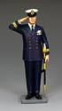 Royal Navy Lieutenant Saluting