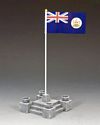 Ceremonial Flag Base & British Crown Colony of Hong Kong Flag