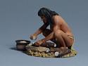 Taimo Woman Grinding Cassava Roo