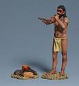 Taino Man Roasting Maize & Smoking Cigars