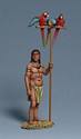 Taino Man with Parrots on Stand