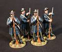 Four Infantry Standing, Co. L, West Augusta Guards, 5th VA Regt.