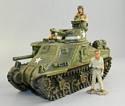 M3 General Lee Tank with Commander, Gunner & Radio Operator