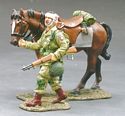 Paratrooper with Walking Horse