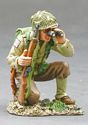 Kneeling Officer with Binoculars